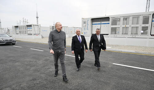 Prezident İlham Əliyev “Abşeron” Batareya Enerji Saxlanc Mərkəzinin açılışında iştirak edib