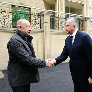 Prezident İlham Əliyev Gürcüstanın Azərbaycandakı səfirliyində olub, başsağlığı verib