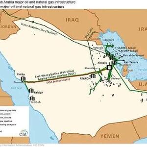 Səudiyyə Ərəbistanının Hörmüz boğazından kənarda yerləşən boru kəməri tam gücü ilə neft nəql edir