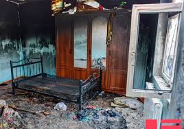 Salyanda dörd otaqlı ev yanıb