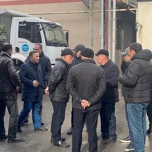 ADSEA sədri üzərində evlər tikilən kollektorun çökdüyü ərazidə olub