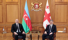 Azərbaycan Prezidenti İlham Əliyevin Gürcüstanın Prezidenti Mixeil Kavelaşvili ilə təkbətək görüşü olub