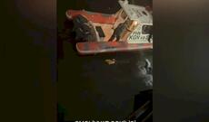 Bulvarda dənizdə batmaq təhlükəsi ilə üzləşən gənc qız xilas olundu-Video