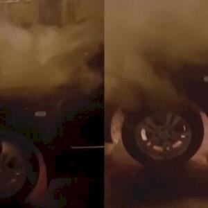 Bakıda “Hyundai” alışıb yandı - VİDEO