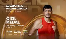 Azərbaycan boksçusu Səidcəmşid Cəfərov Dünya Kubokunda qızıl medal qazandı