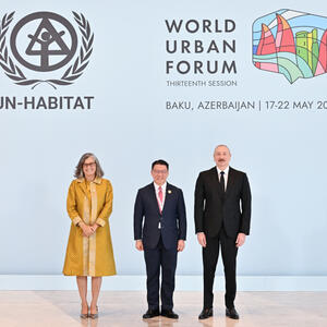 Bakıda Ümumdünya Şəhərsalma Forumunun 13-cü Sessiyasının açılış mərasimi keçirilib
Prezident İlham Əliyev çıxış edib
