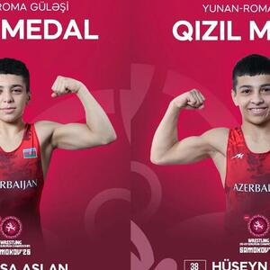 Azərbaycanın iki güləşçisi Avropa çempionatında qızıl medal qazandı