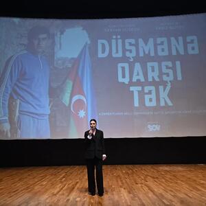 Natiq Qasımova həsr edilmiş "Düşmənə qarşı tək" filminin təqdimatı keçirilib