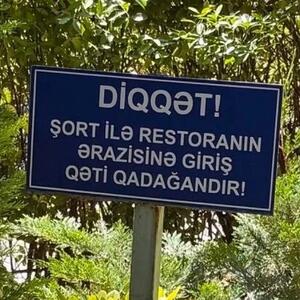 Bu restorana şortla giriş qadağan edildi - Video