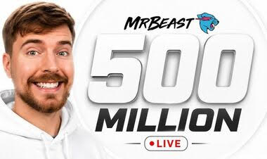 Bloqer MrBeast YouTube-da 500 milyon abunəçi həddini keçən ilk şəxs oldu