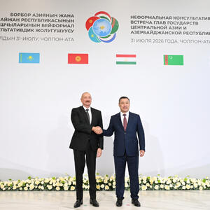 Çolpon-Ata şəhərində Azərbaycan və Mərkəzi Asiya ölkələrinin Dövlət Başçılarının qeyri-rəsmi görüşü keçirilib