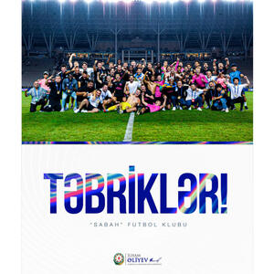Prezident İlham Əliyev "Sabah" futbol klubunu təbrik edib