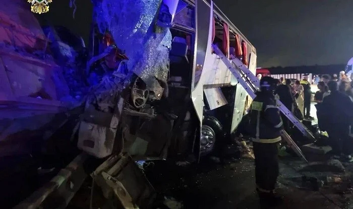 Moskvaya gedən avtobus qəzaya düşdü: 50 azərbaycanlı...