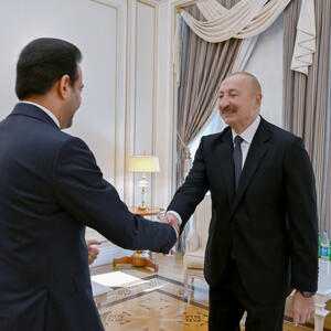 Prezident İlham Əliyev Müsəlman Ağsaqqalları Şurasının baş katibini qəbul edib