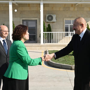 Prezident İlham Əliyev “Qobustan” Günəş Elektrik Stansiyasının açılışında iştirak edib