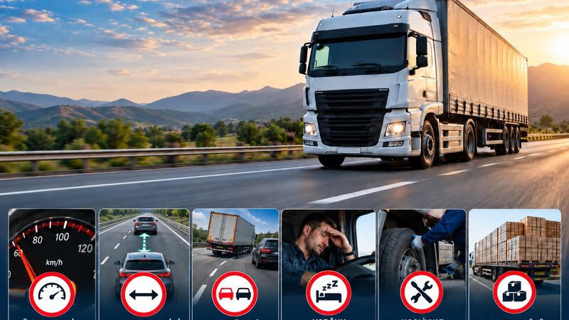 Yol polisi yük avtomobillərinin sürücülərinə çağırış etdi