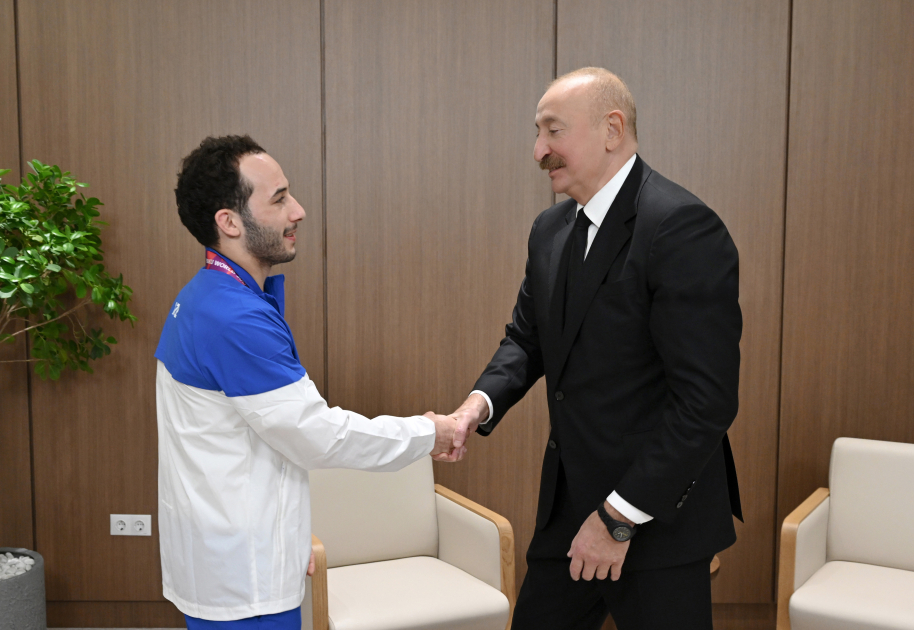 Prezident İlham Əliyev cüdo üzrə dünya çempionatının açılış mərasimində iştirak edib