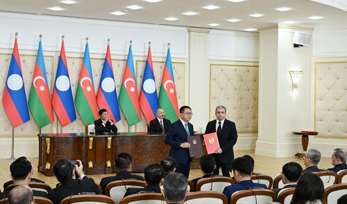 Azərbaycan ilə Laos arasında Birgə Bəyanat qəbul olunub və sənədlər mübadilə edilib