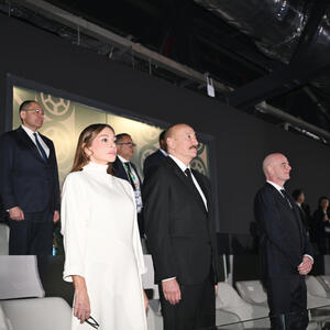 Prezident İlham Əliyev FIFA U-15 dünya çempionatının və festivalının açılış mərasimini izləyib