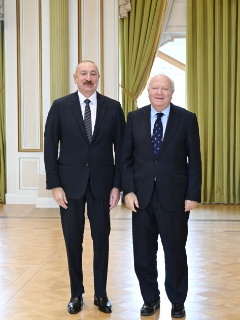 Azərbaycan Prezidenti İlham Əliyev BMT-nin Sivilizasiyalar Alyansının ali nümayəndəsini qəbul edib