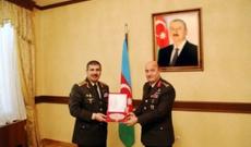 Müdafiə naziri türk diviziya generalı ilə görüşdü - Foto