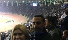 Xoşqədəm və Doğuş "Qarabağ-Dnepr" oyununu stadionda izləyiblər