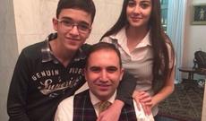 Hacı Nuran Polad Bülbüloğlunun övladları ilə - FOTO