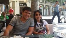 Vüsal Bayramov rəsmini çəkən qızla evlənir - Foto