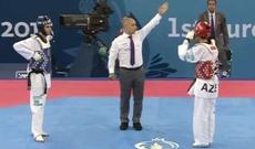 Taekvondoçumuz olimpiya çempionunu məğlub edərək yarımfinala yüksəlib
