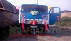 Gəlini “KamAZ”la gətirdilər - Foto