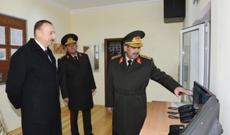 Prezident HHQ-nin hərbi şəhərciyində yaradılan şəraitlə tanış olub