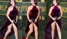 Tanınmış modelin alt paltarı görünüb - FOTO