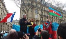 Avropanın mərkəzində azərbaycanlılar ermənilərə güc nümayiş etdirdilər