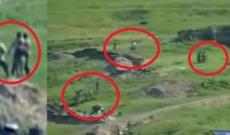 Erməni əsgərləri açıq hədəfdə - Video