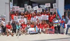 Mayamidə Ermənistana qarşı etiraz aksiyası keçirilib  - FOTO