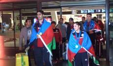 İsveçrədə medallar qazanan taekvandoçularımız Bakıya dönüblər - FOTO