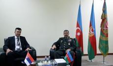 Zakir Həsənov belaruslu və serbiyalı həmkarı ilə görüşüb