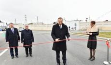 Prezident Sabunçu və Suraxanıda yolların açılışında iştirak edib