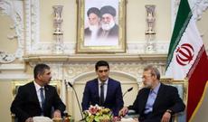 Zakir Həsənov İran İslam Şurası Məclisinin sədri ilə görüşüb