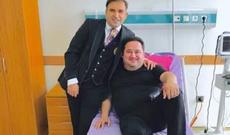 Hacı Nuran xəstəxanada olan Murad Dadaşovu ziyarət etdi - FOTO