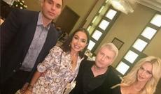 Rusiyanın Xalq artisti Leyla Əliyeva ilə bir arada
