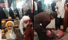 Axund yaşlı kişini vəhşicəsinə döydü – Video