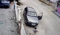 Avtomobilin altında qalan uşağa heç nə olmadı-VİDEO