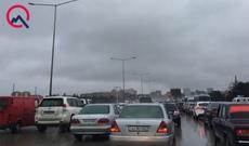Bakının girişində tıxac yarandı