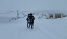 Xınalıqda 25 sm hündürlükdə qar yağıb