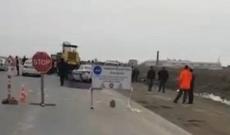 Yol təmiri aparılan ərazidə ağır qəza baş verib