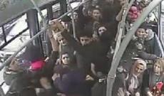 Bakıda avtobusda qadına qarşı iyrənc hərəkət - Video