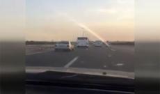 Sərnişinlə dolu avtobuslar ötüşdü - Video