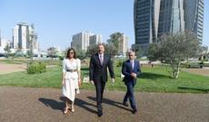 Prezident İlham Əliyev Xətai rayonunda salınan idman-əyləncə park kompleksində yaradılan şəraitlə tanış olub