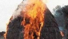 Samux və Goranboyda ot tayaları yanıb